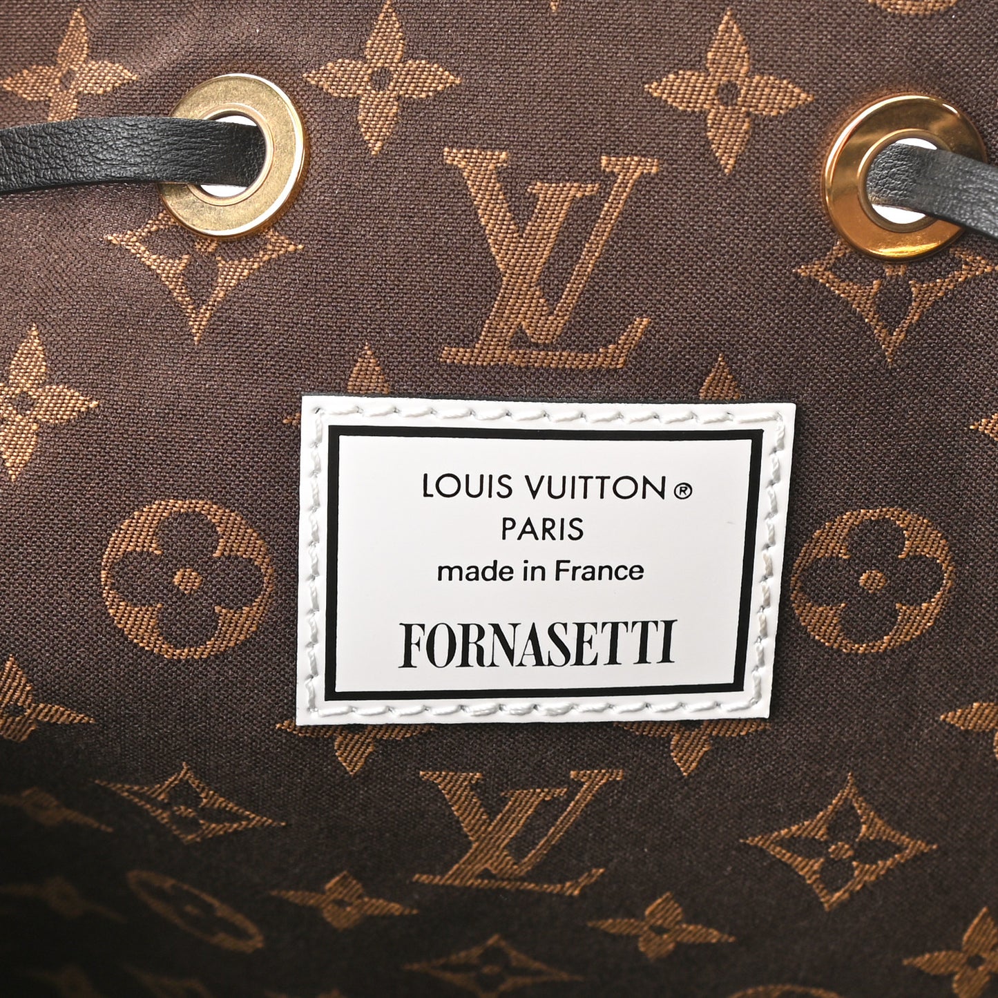 X FORNASETTI Calfskin Architettura Noe MM Black White