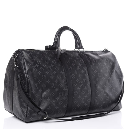 Louis Vuitton Monogram Eclipse Keepall Bandouliere 55 3 of 11