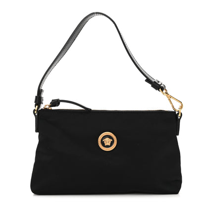 Versace Nylon Tribute Icon Flat Pouch Black 1 of 11