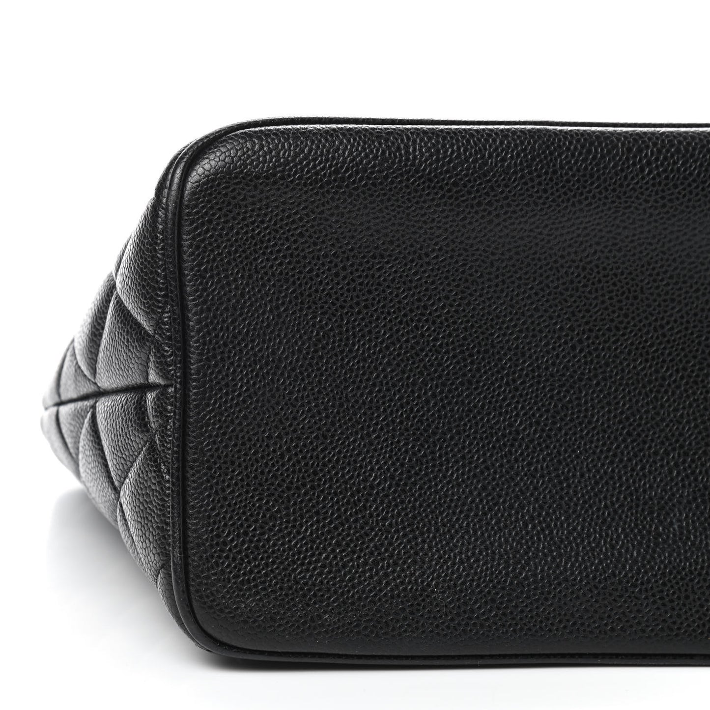 Caviar Quilted Medallion Tote Black