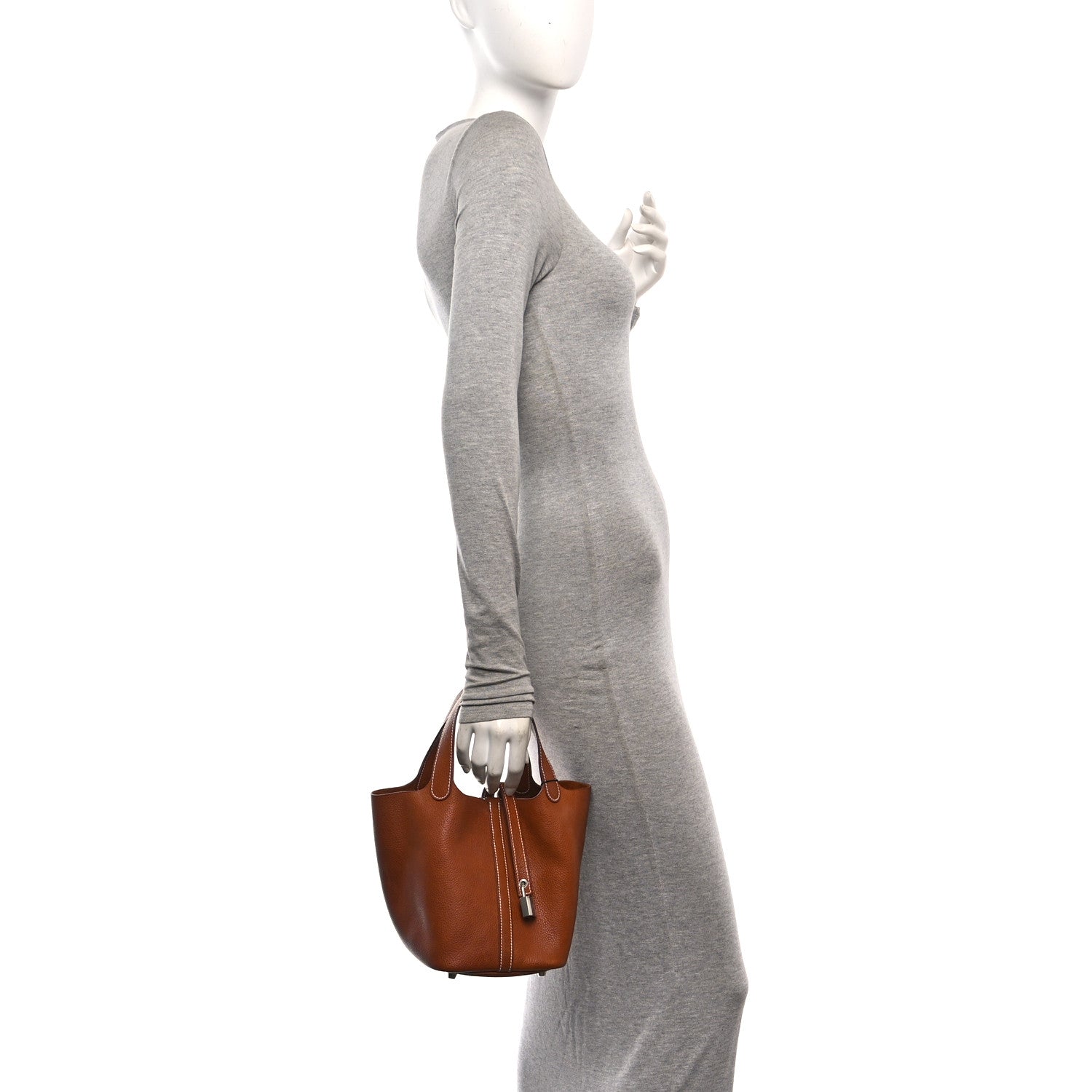 Hermes Barenia Faubourg Picotin Lock 18 PM Fauve 2 of 13