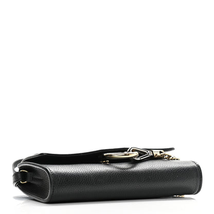 Chloe Grained Calfskin Lambskin Small Faye Shoulder Bag Black 3 of 9