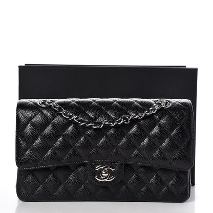 Chanel Caviar Quilted Medium Double Flap Black 8 of 8