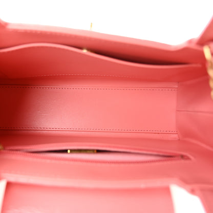 Chanel Shiny Aged Calfskin Quilted Nano Kelly Shopper Coral Pink 5 of 11