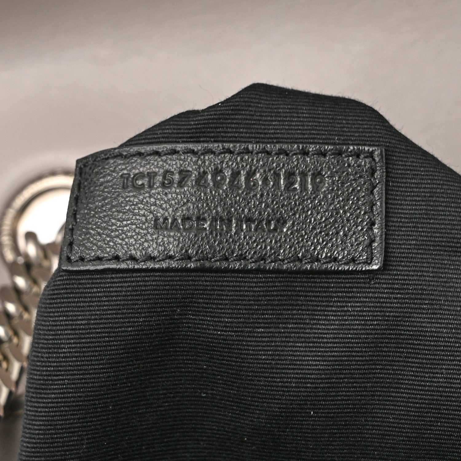 Saint Laurent Calfskin Y Quilted Monogram Medium Loulou Chain Satchel Granite 7 of 15