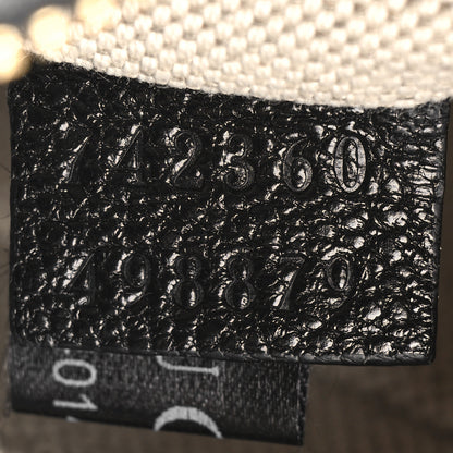 Gucci Sakai Be Green Calfskin Diagonal Stitched Small Blondie Shoulder Bag Black 7 of 10