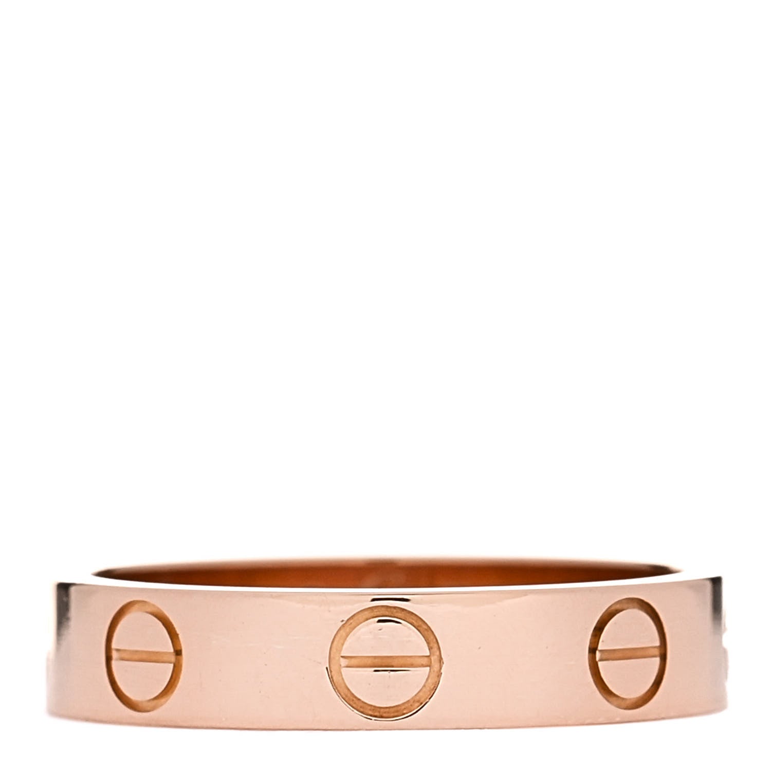 Cartier 18K Pink Gold 3.5mm LOVE Wedding Band Ring 49 4.75 1 of 5