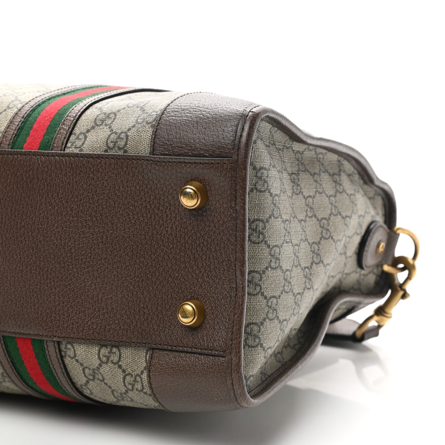 Soft GG Supreme Monogram Web Neo Vintage Duffle Bag Beige New Acero Crop