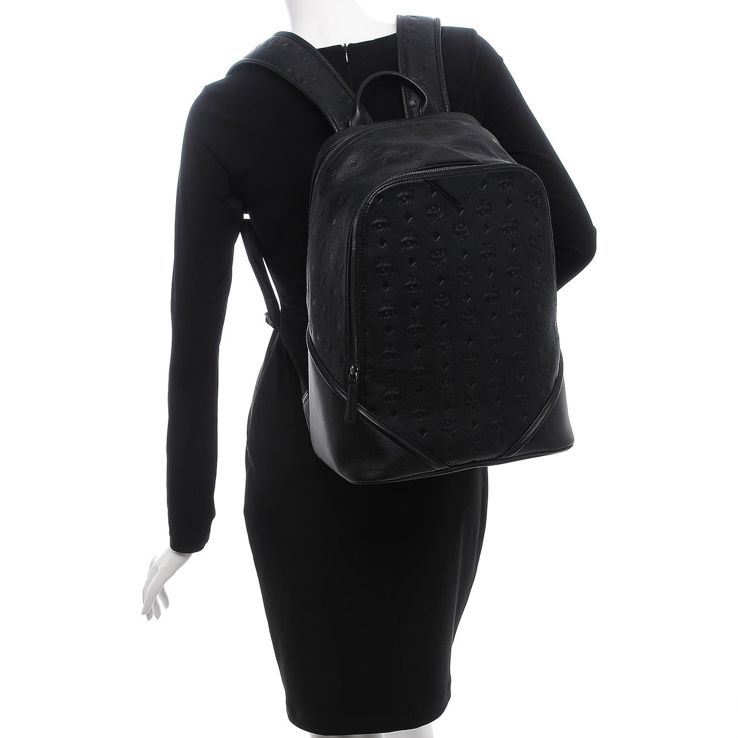 Calfskin Ottomar Monogram Duke Backpack Black