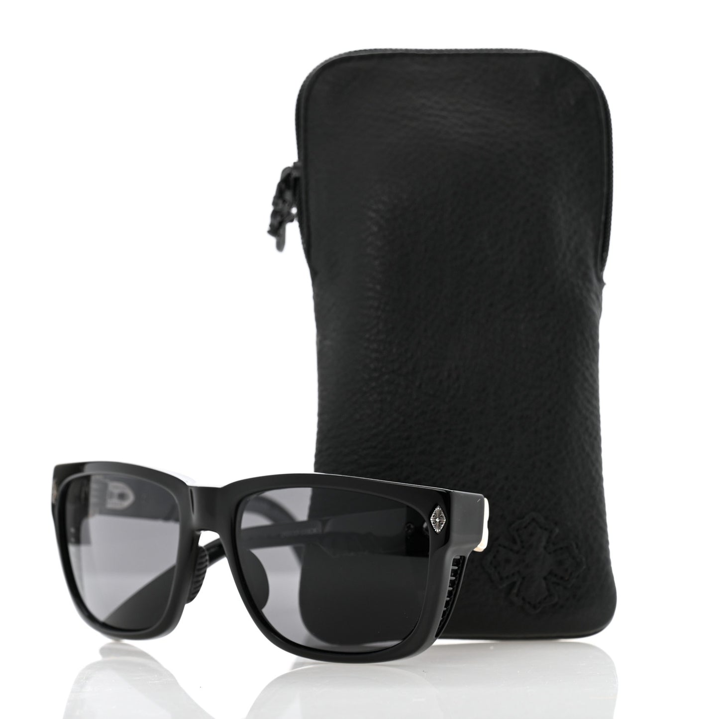 Acetate Disco Stick Sunglasses Black