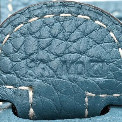 Hermes Taurillon Clemence Evelyne III PM Blue Jean 7 of 15