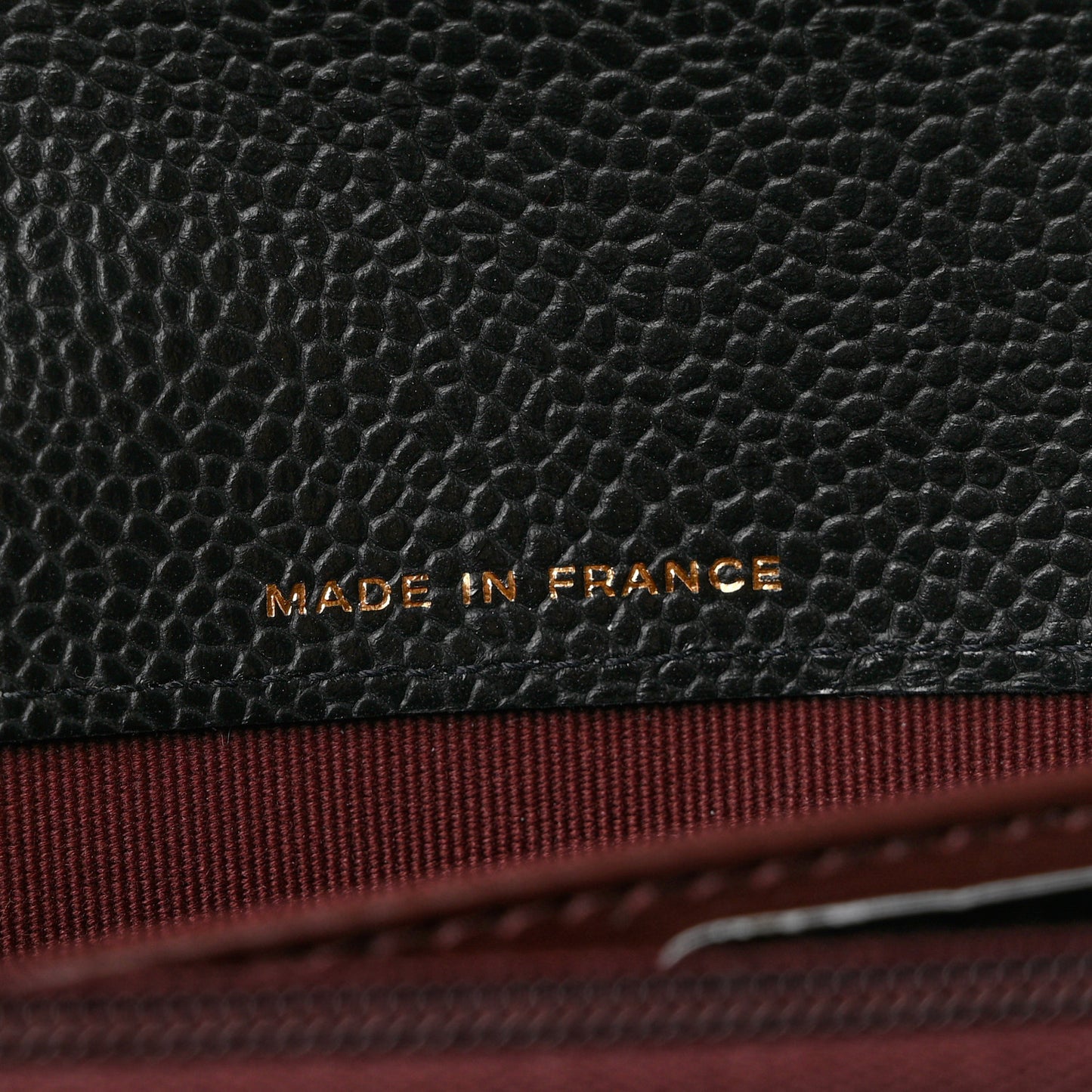 Caviar Quilted Large Gusset Flap Wallet Black