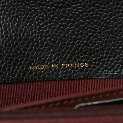 Chanel Caviar Quilted Large Gusset Flap Wallet Black 7 of 9