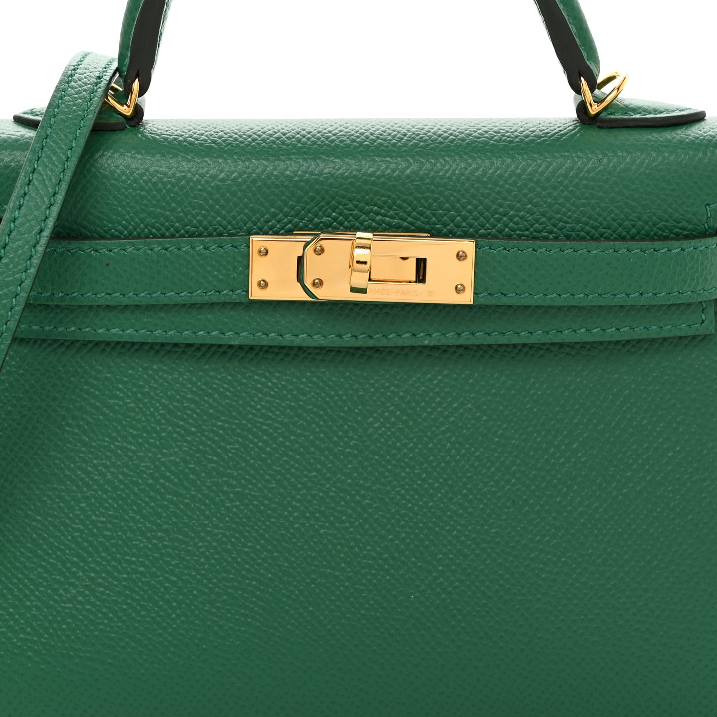 Epsom Mini Kelly Sellier 20 Vert Vertigo