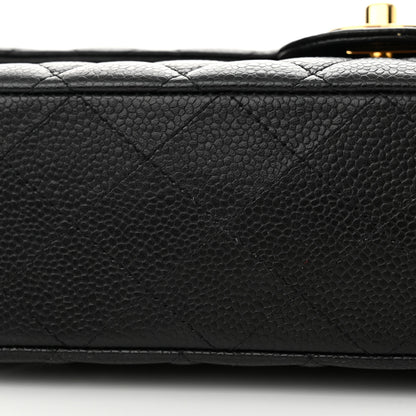 Chanel Caviar Quilted Medium Double Flap Black 12 of 13