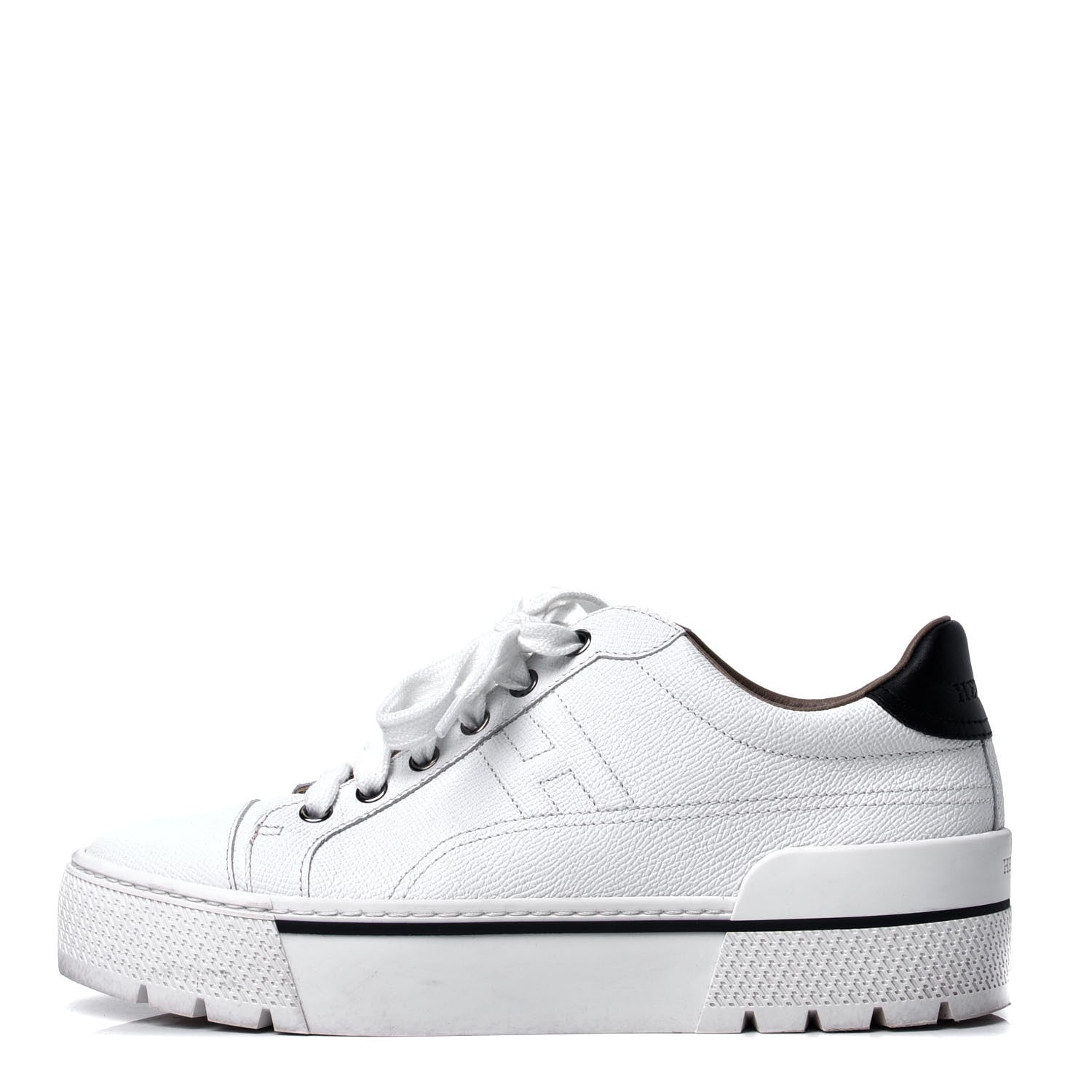 Hermes Epsom Womens Voltage Sneakers 38.5 White 1 of 10