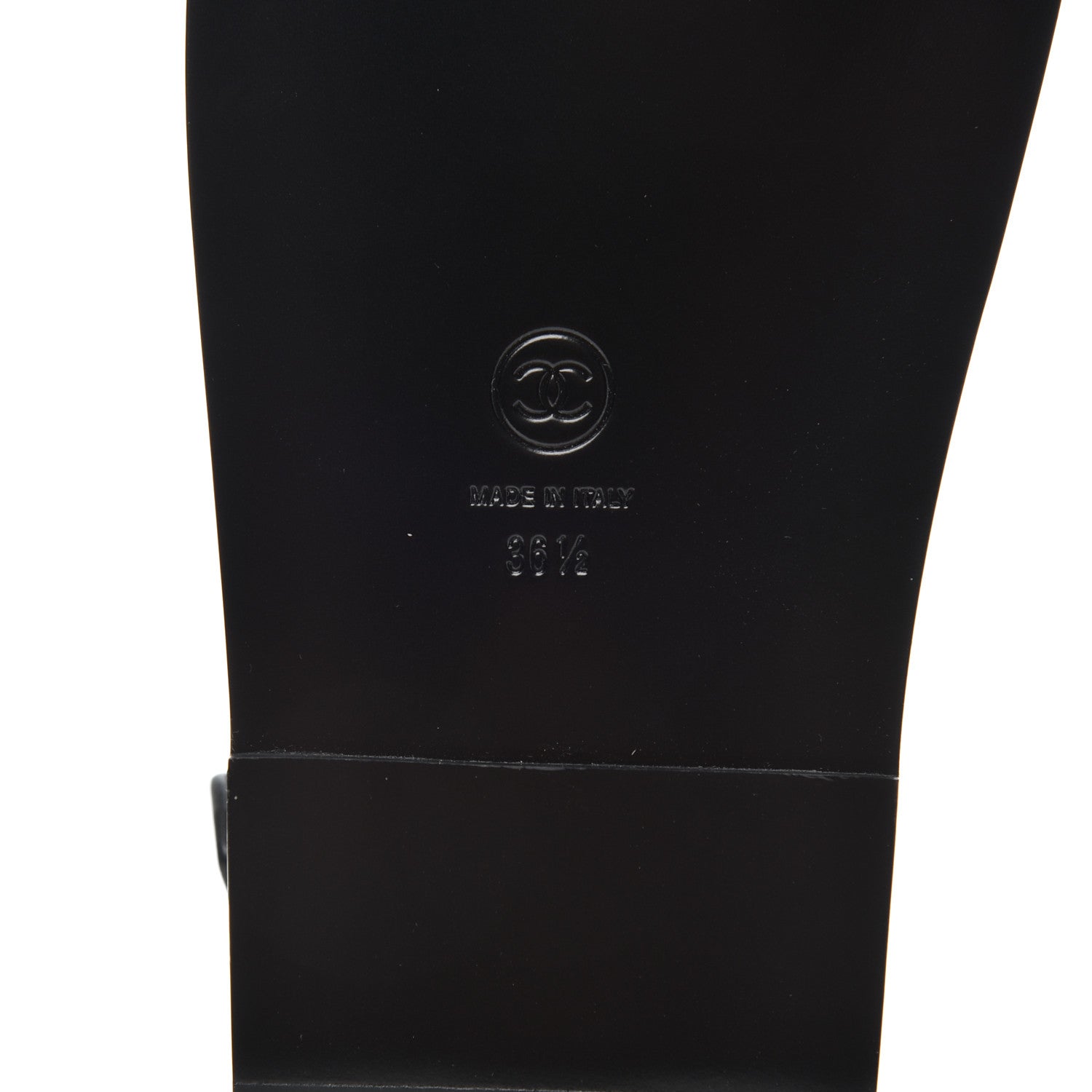 Chanel Lambskin Velcro Dad Sandals 36.5 Black 7 of 10
