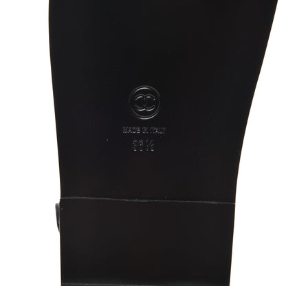 Chanel Lambskin Velcro Dad Sandals 36.5 Black 7 of 10
