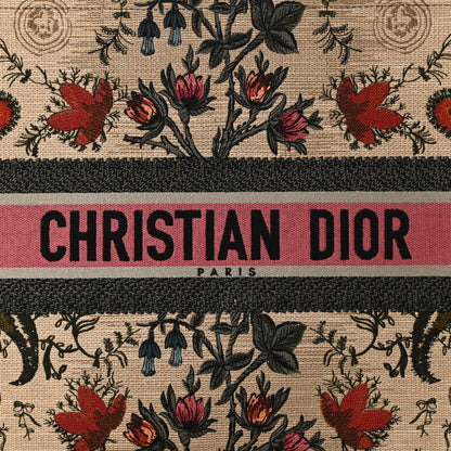 Christian Dior Canvas Embroidered Large Broderie Dior Flowers Book Tote Multicolor 8 of 14