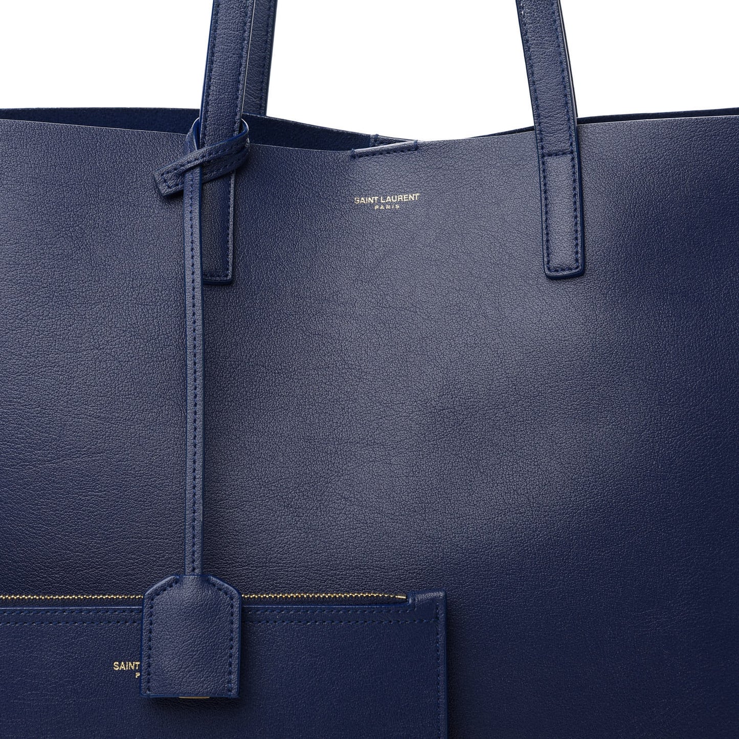 Calfskin Large Shopping Tote Saphir