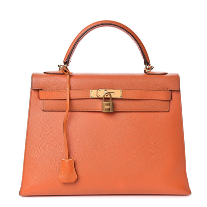 Hermes Epsom Kelly Sellier 32 Orange 1 of 10