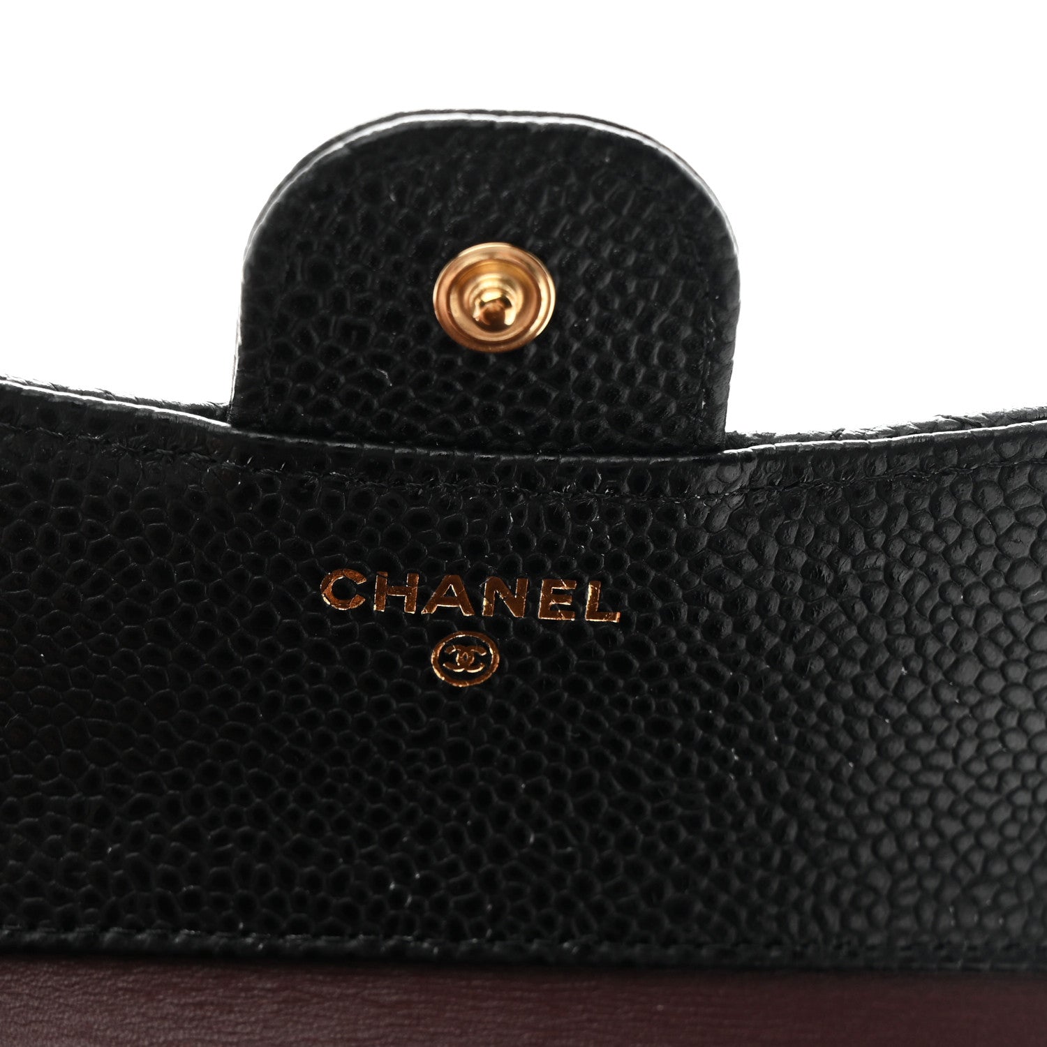 Chanel Caviar Quilted Compact Flap Wallet Black 6 of 9