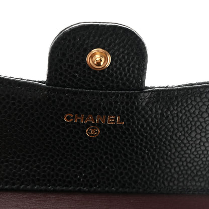 Chanel Caviar Quilted Compact Flap Wallet Black 6 of 9