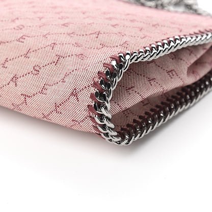 Stella McCartney Denim Logo Mini Falabella Tote Burgundy 8 of 9