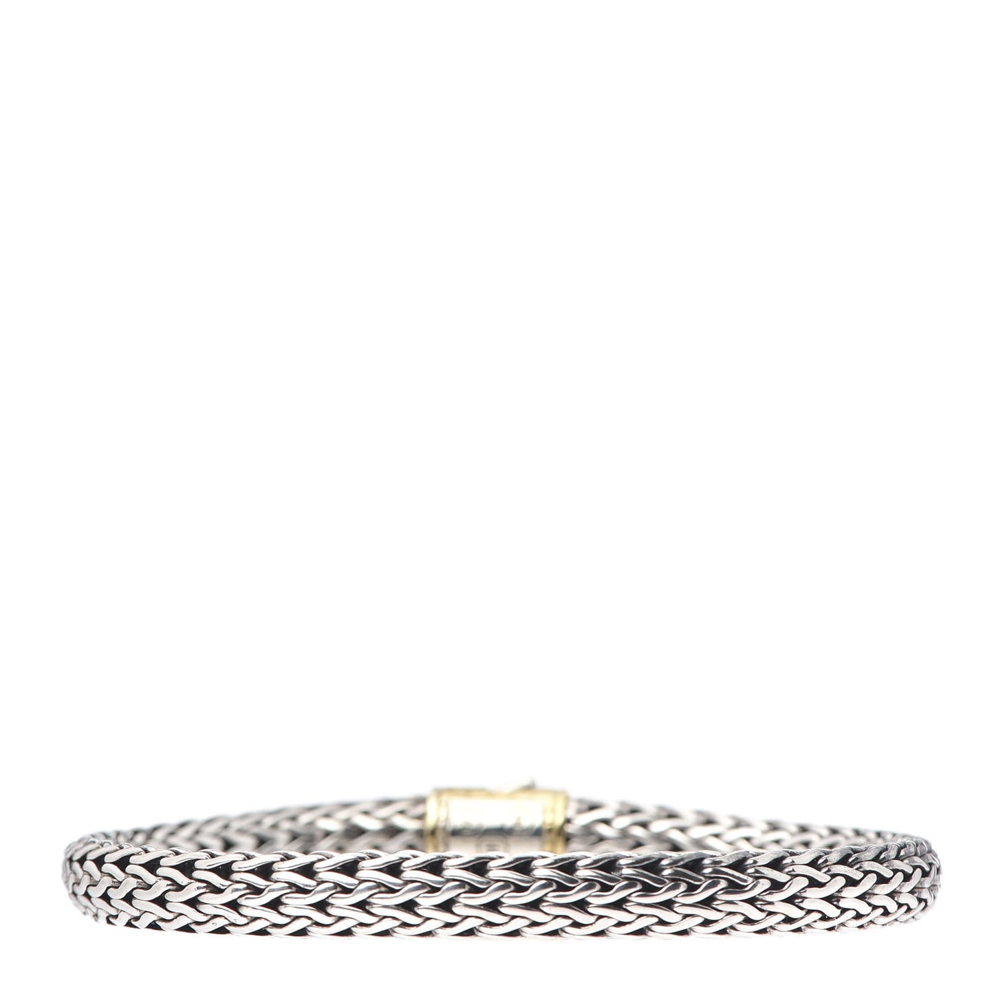Sterling Silver 18K Yellow Gold 6.5mm Naga Station Bracelet