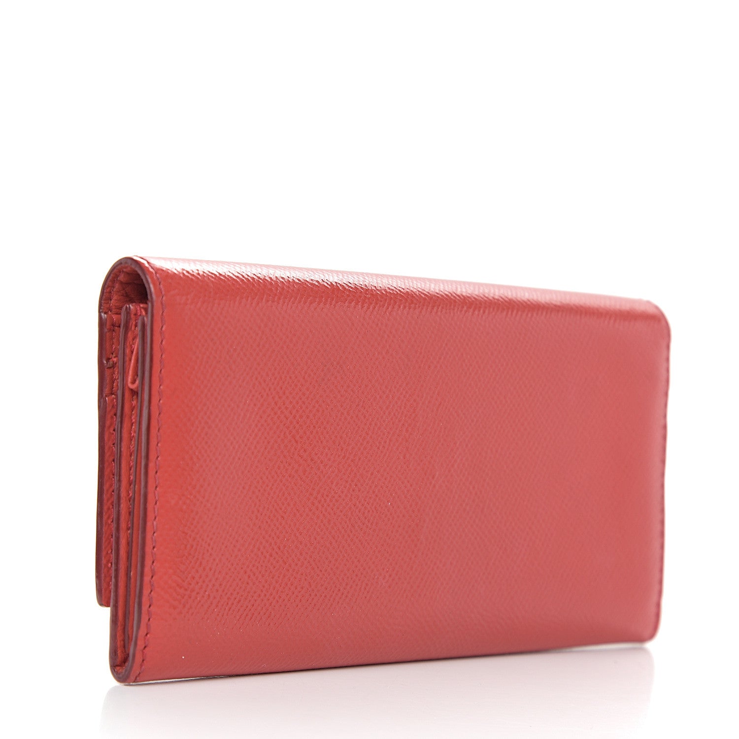 Burberry Patent Continental Wallet Red 2 of 5