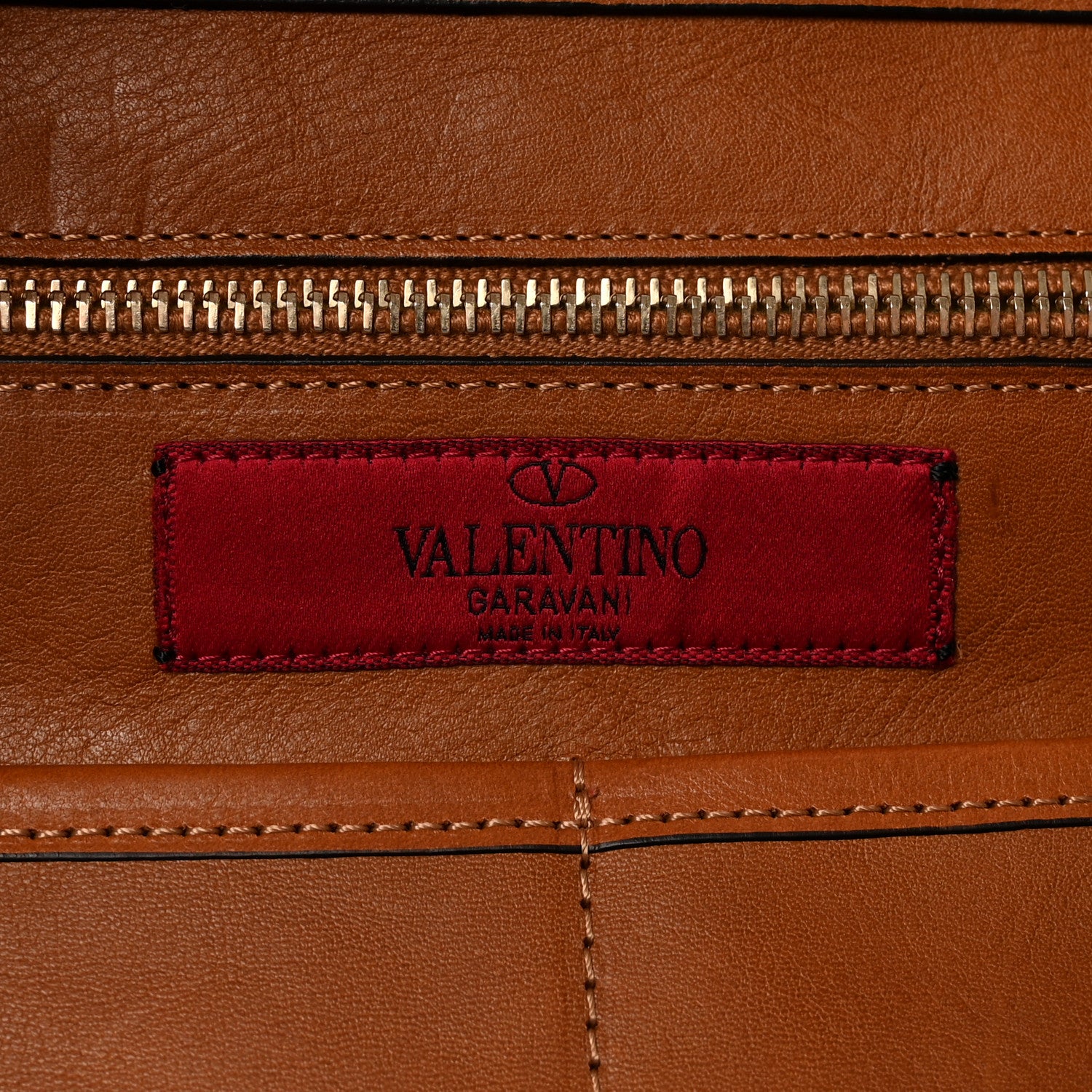 Valentino Garavani Denim Large Rockstud Tote Blue Brown 6 of 9