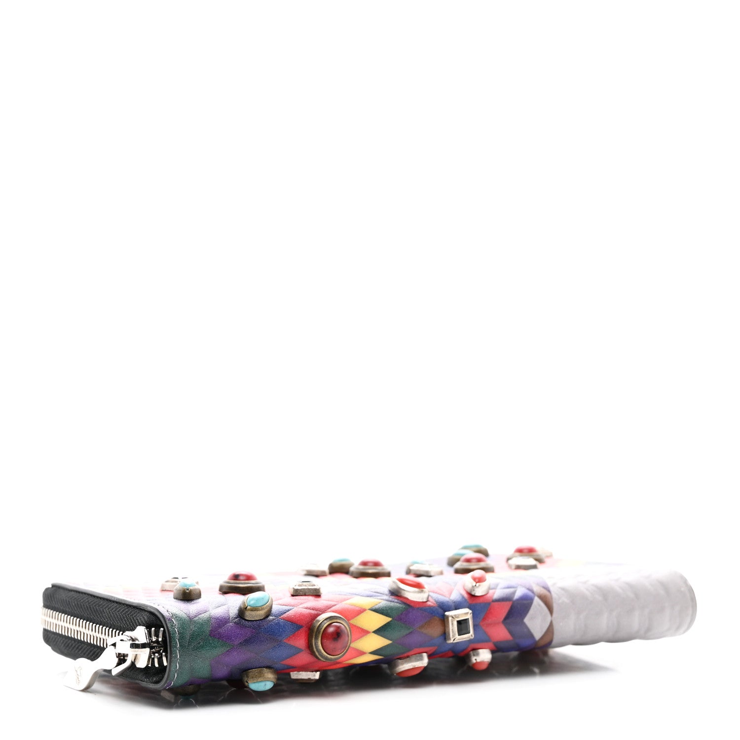 Christian Louboutin Calfskin Panettone Zip Wallet Multicolor 4 of 7