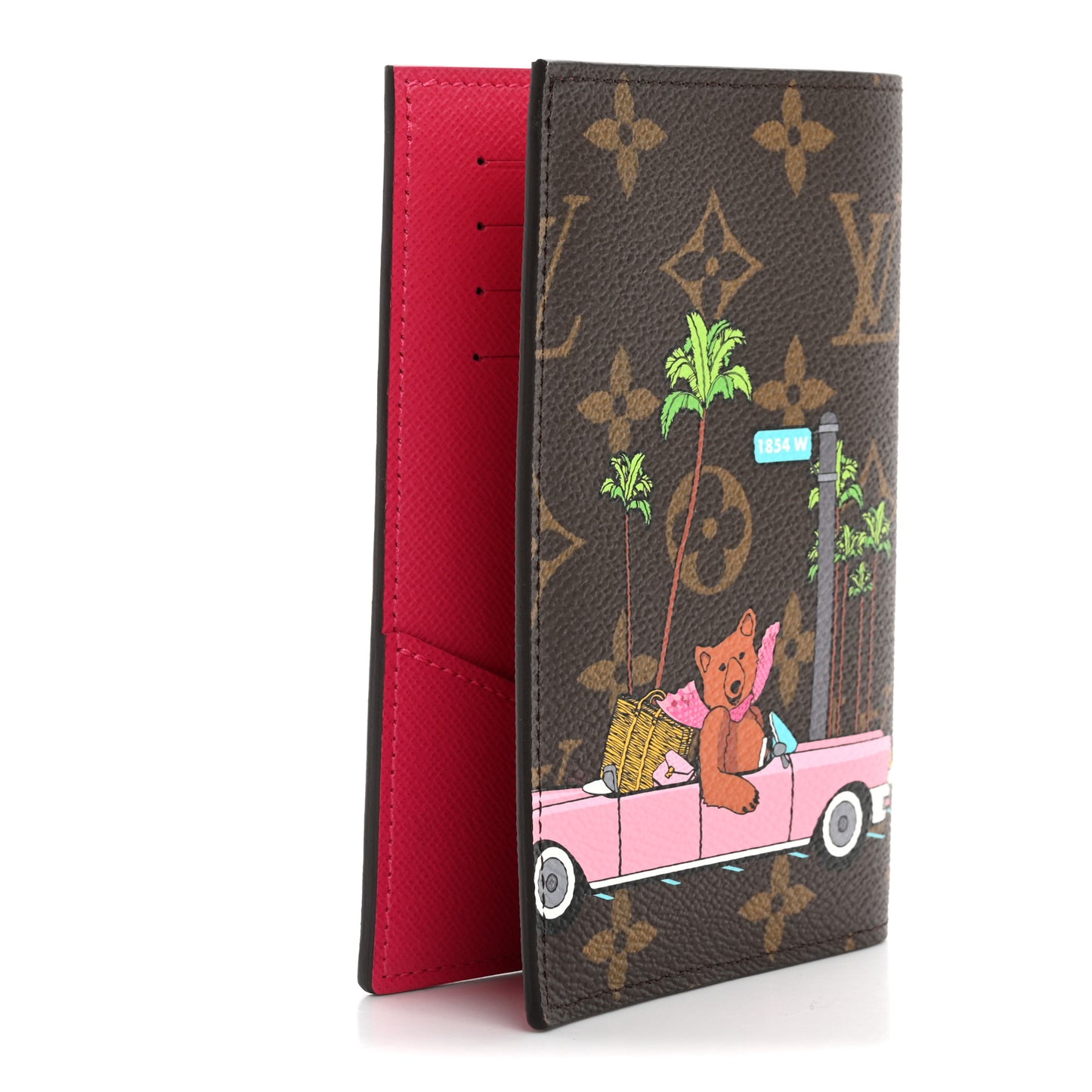 Monogram 2021 Christmas Animation Hollywood Passport Cover Fuchsia