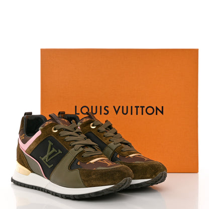 Louis Vuitton Suede Monogram Run Away Sneakers 40 Khaki Multicolor 11 of 11