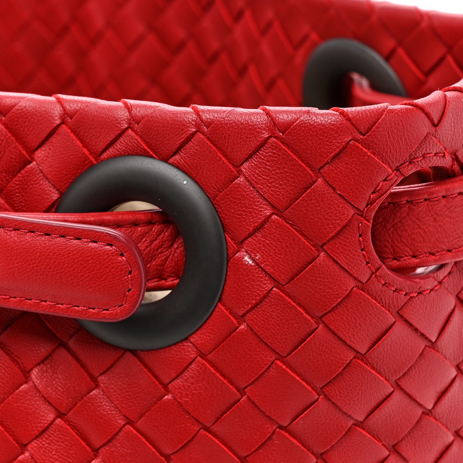 Bottega Veneta Nappa Intrecciato Bella Tote Red 13 of 14
