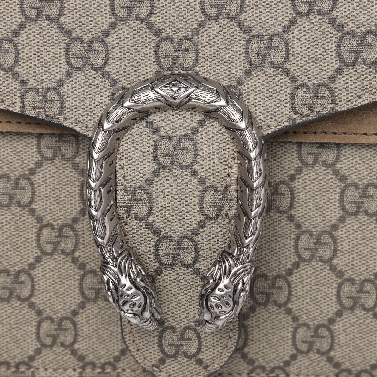 GG Supreme Monogram Small Dionysus Shoulder Bag Taupe