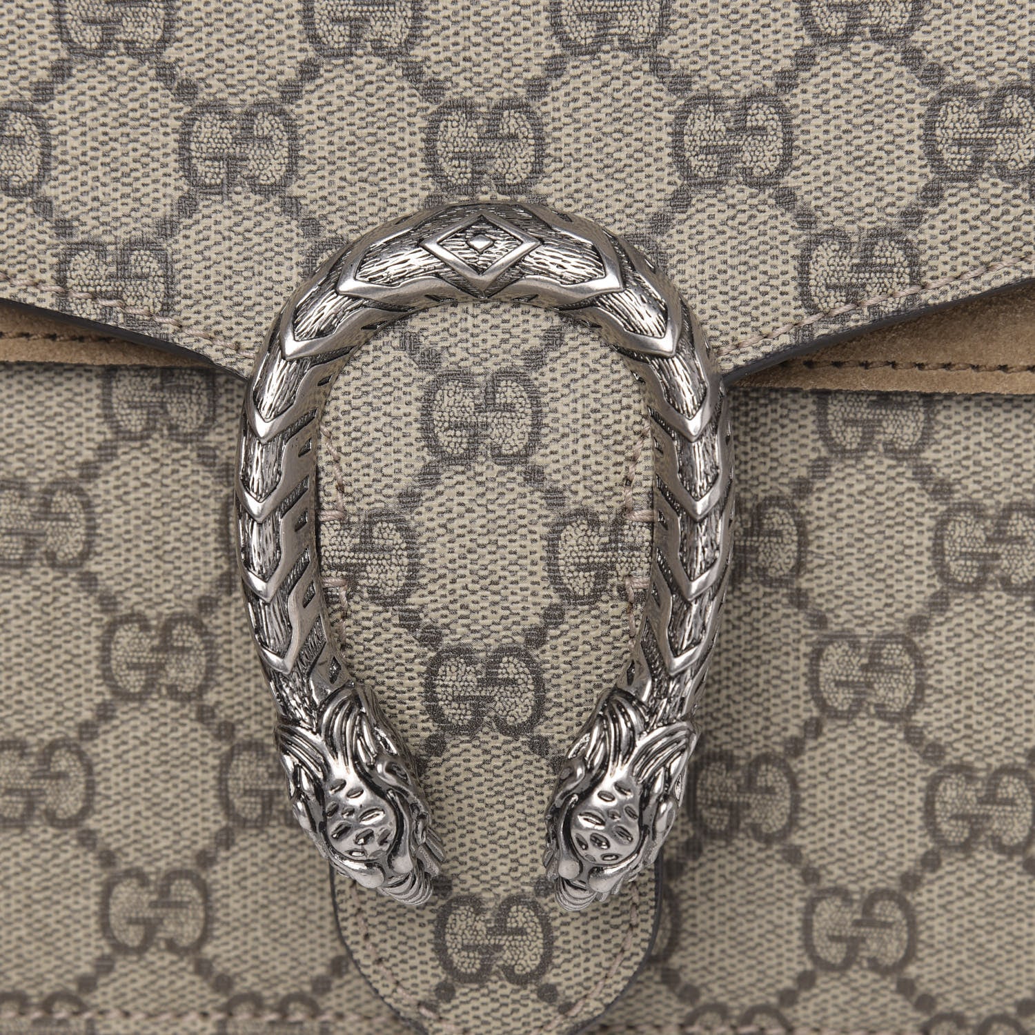 Gucci GG Supreme Monogram Small Dionysus Shoulder Bag Taupe 12 of 12
