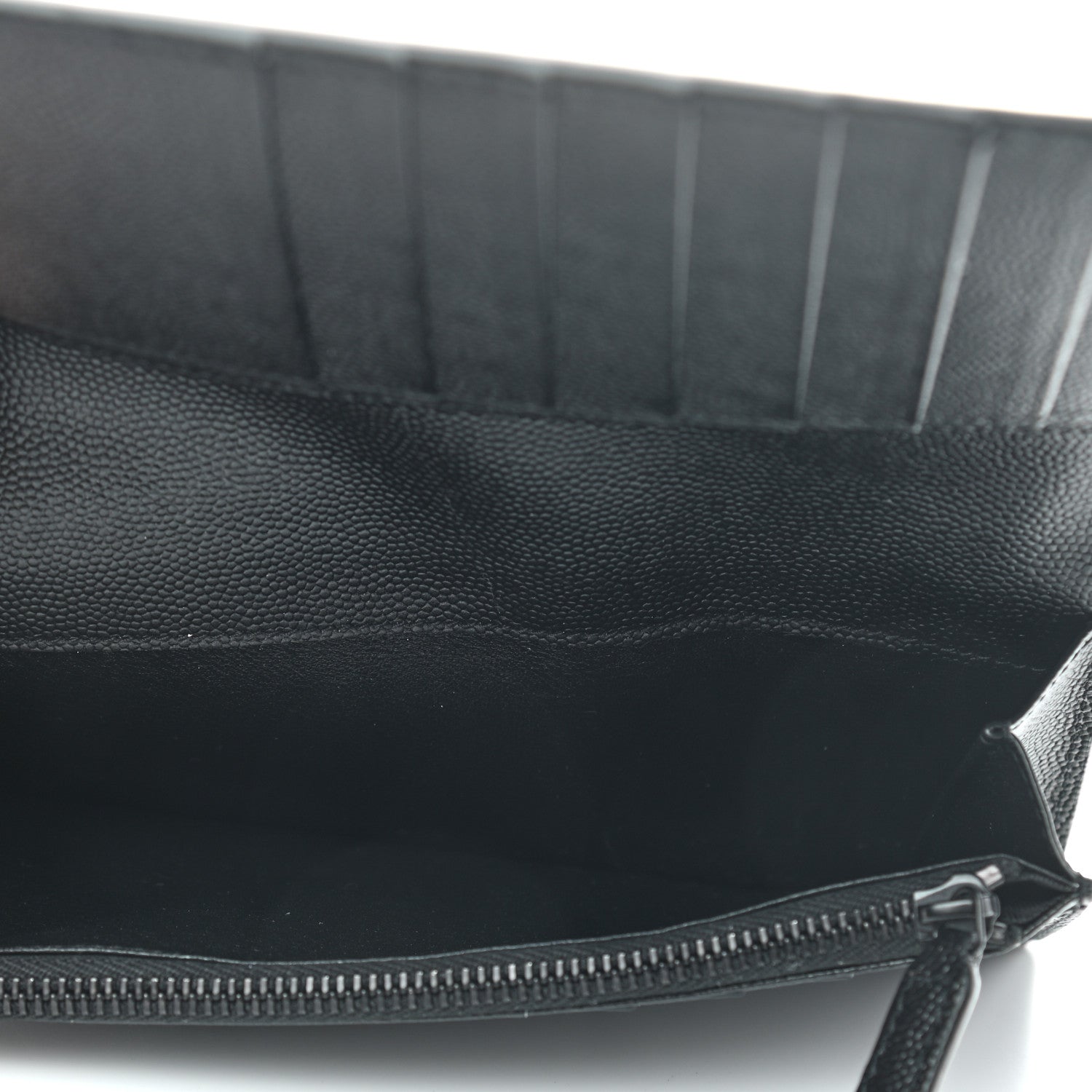 Saint Laurent Grain De Poudre Tiny Monogram Continental Wallet Black 5 of 7