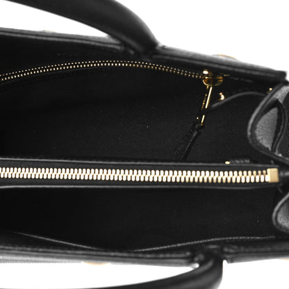 Burberry Grainy Calfskin Mini Two Handle Title Bag Black 5 of 8