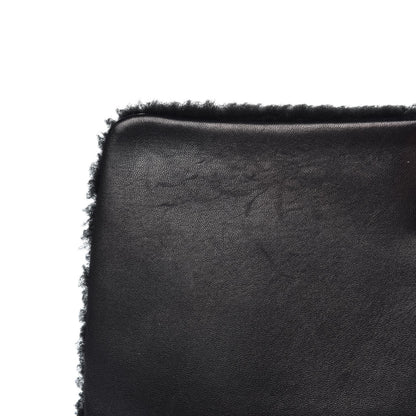 Chanel Shearling Lambskin Medium 100% Flap Black 9 of 10