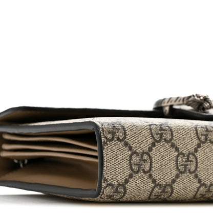 Gucci GG Supreme Monogram Mini Dionysus Chain Wallet Beige Taupe 9 of 13