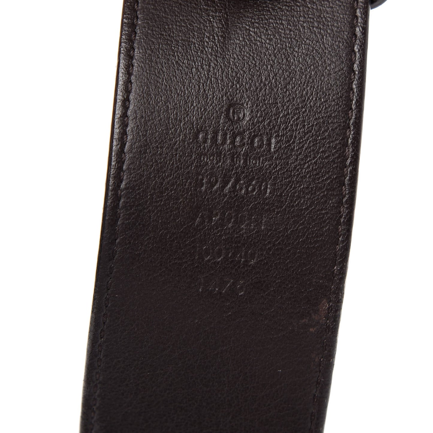 Moon Calfskin Nickel Double G 40mm Belt 100 40 Dark Cocoa