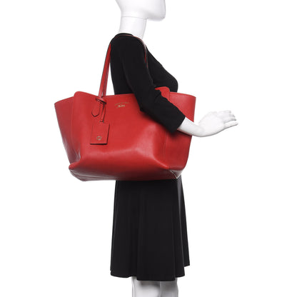 Gucci Dollar Calfskin Medium Swing Tote Red 2 of 14