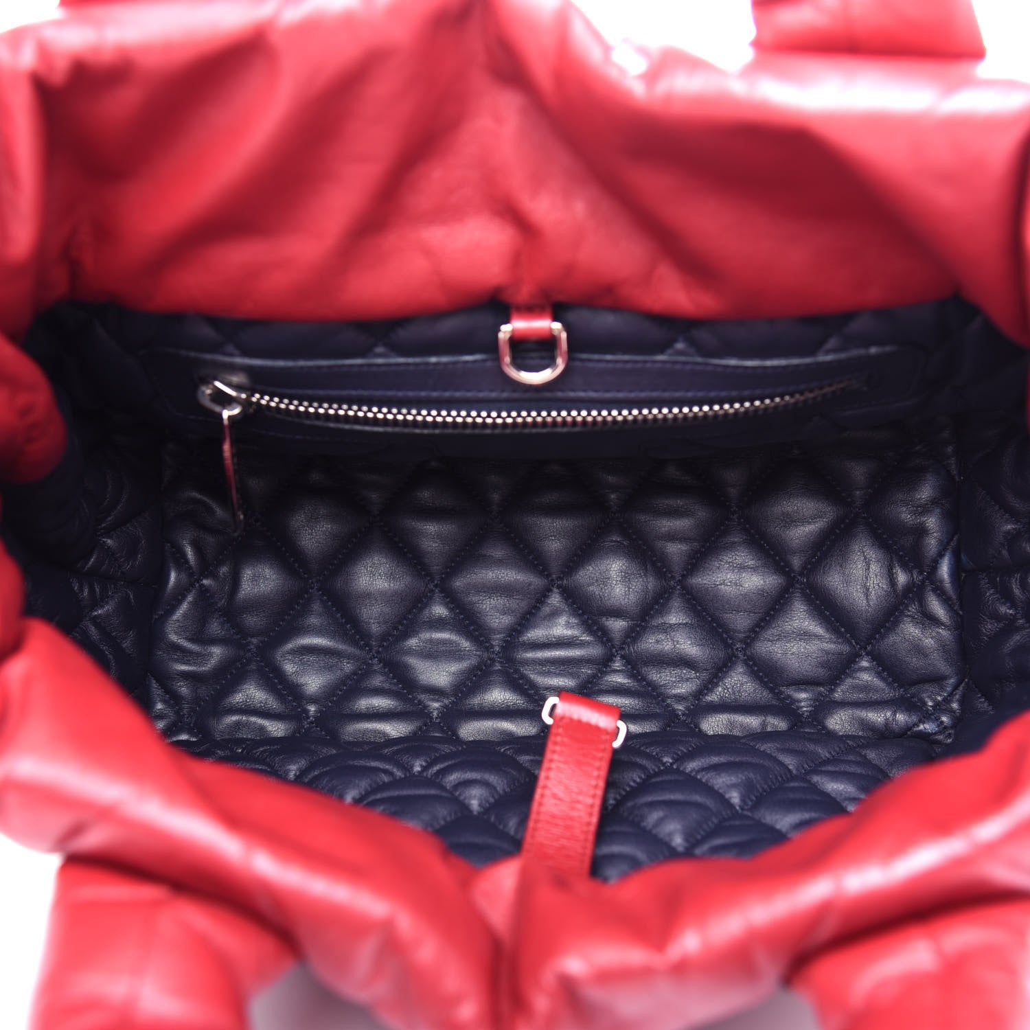 Chanel Nylon Quilted Small Coco Cocoon Reversible Tote Red 5 of 10