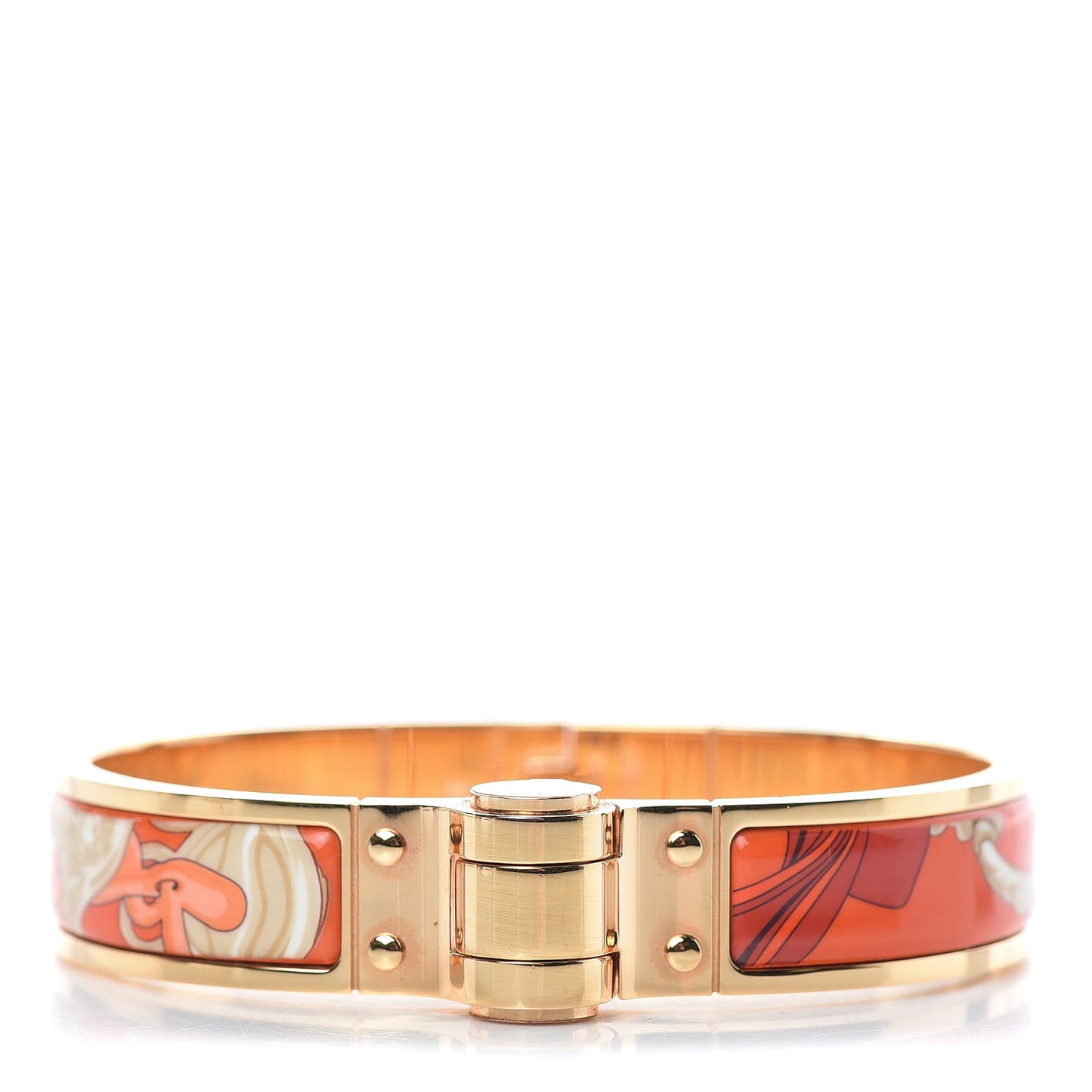 Enamel Printed Narrow Charniere Brides De Gala Hinged Bracelet S