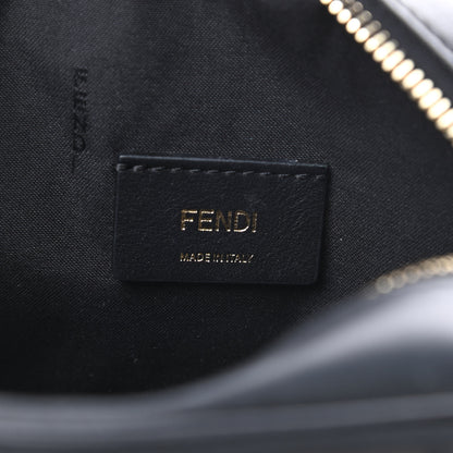 Fendi Vitello Century Bi-Color FF 1974 Embossed Mini Camera Case Maya Black 6 of 11