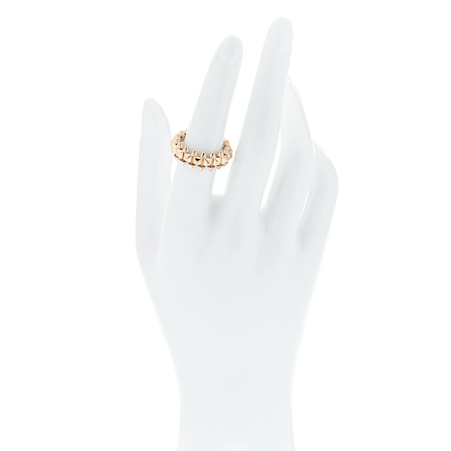 18K Pink Gold MM Clash De Cartier Ring 53 6.5