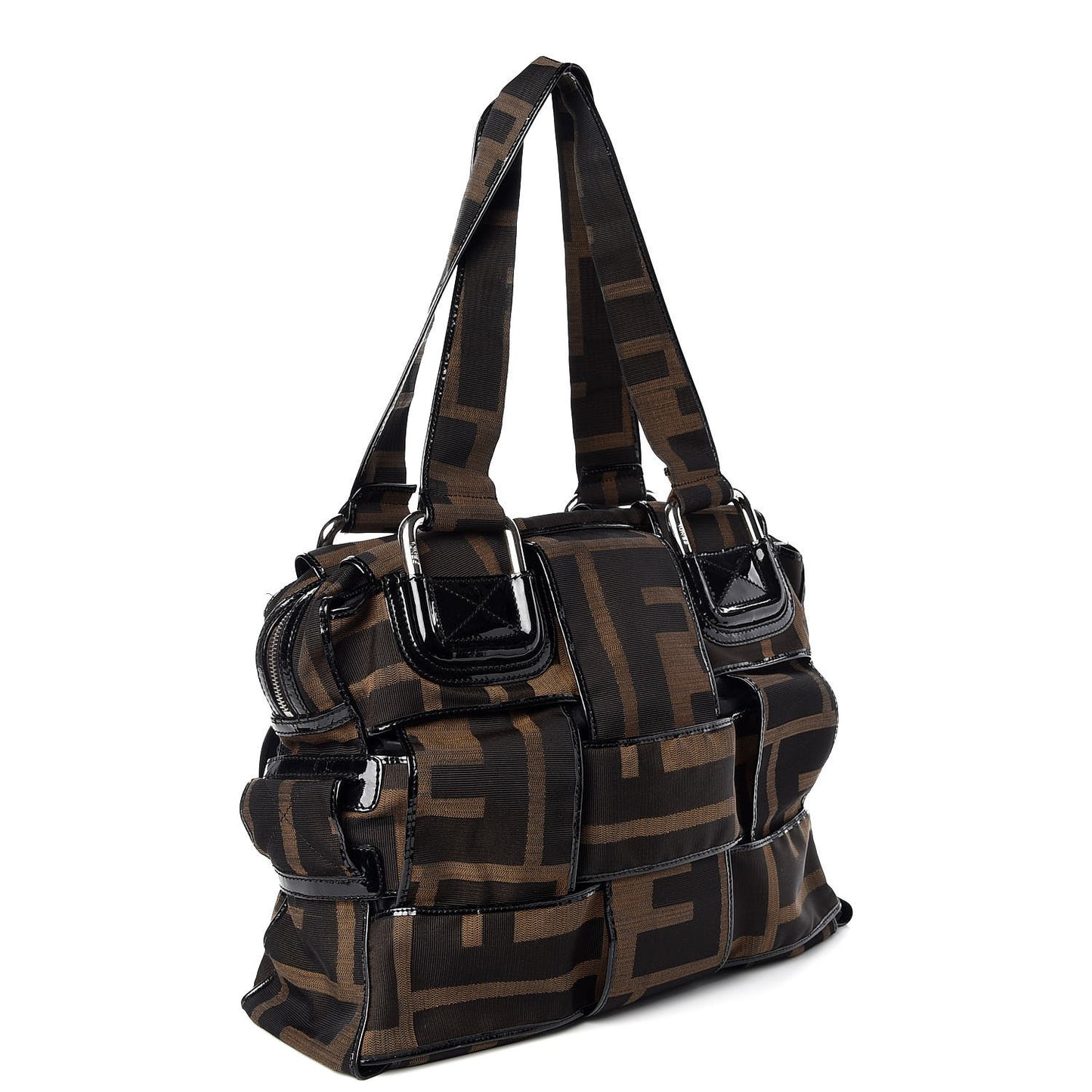 Patent Zucca Crossword Grande Bag Tobacco