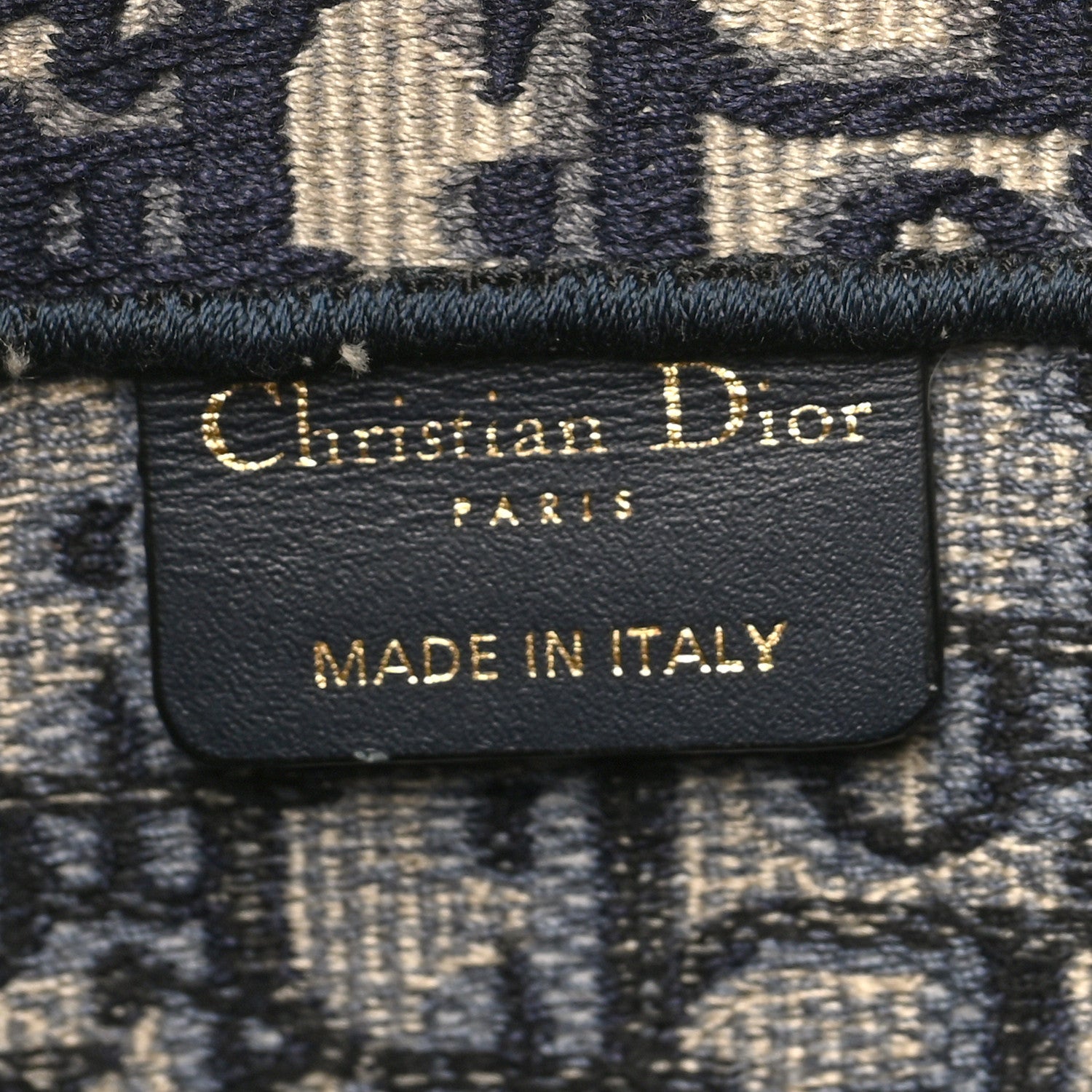 Christian Dior Oblique Large Book Tote Blue Multicolor 5 of 6