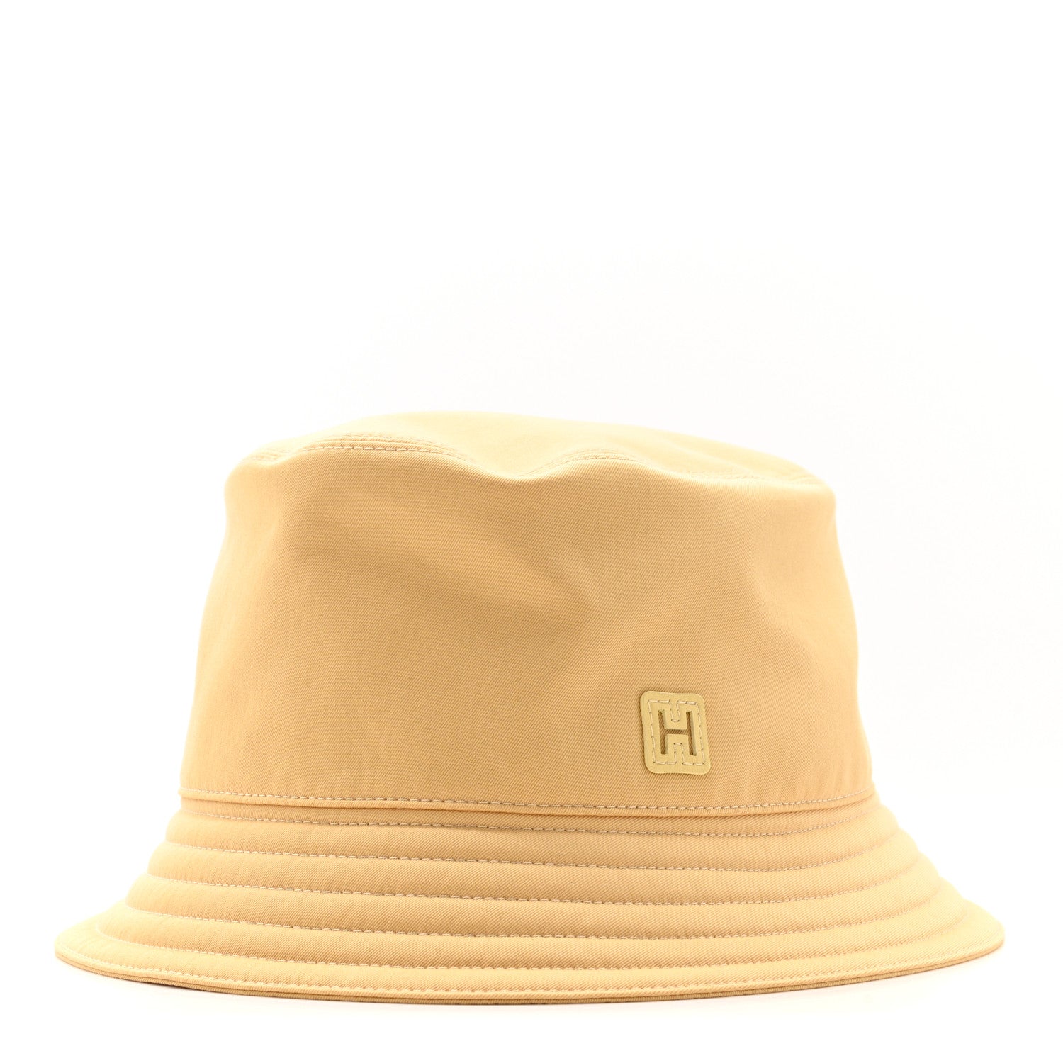 Hermes Cotton Fred H Cut Bucket Hat 60 Banane Jaune Poussin 1 of 8